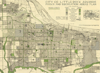 1930s map of Little Rock